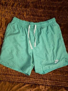 Nike Minty Green Nike Woven Lined Flow Shorts